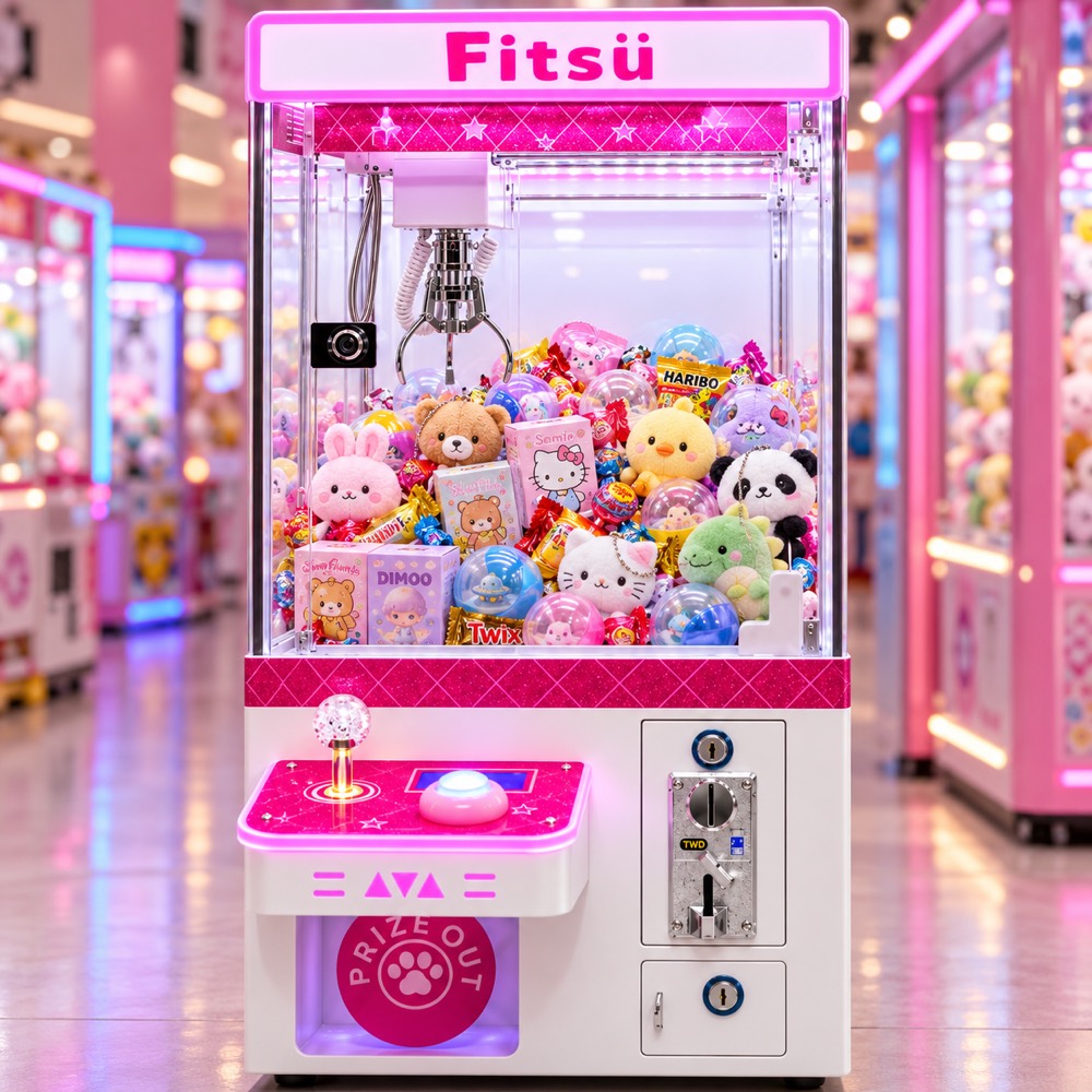 Prize chamber filled with candy, capsules and blind boxes